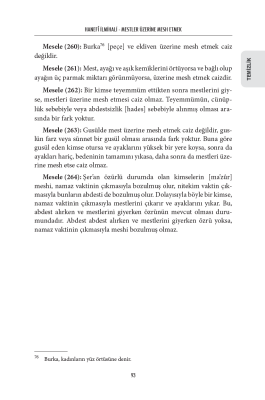 Hanefi İlmihali (Muhtasarul Fıkhul Hanefi Tercümesi) (Ciltli) - 11