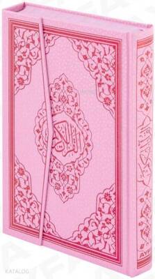 Kuran-ı Kerim (Ayfa-125P, Cami Boy, Gül Desenli, Pembe, Ciltli) - 4