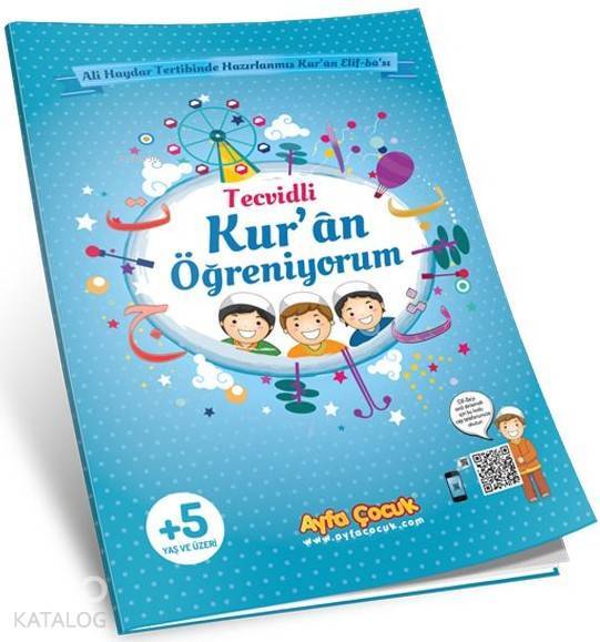 Kuran Öğreniyorum (Ayfa-161M, Orta Boy, Mavi, Tecvidli) Çocuk Elif-Bası - 3