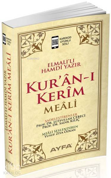 Kurân-ı Kerim Meali (Ayfa-108, Cep Boy, Kare Kodlu, Sesli) - 1
