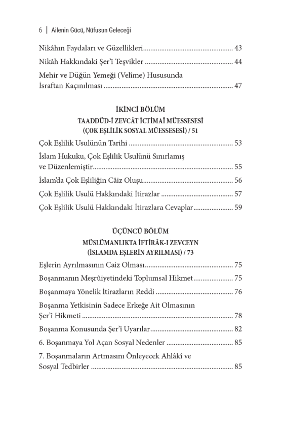 Ailenin Gücü, Nüfusun Geleceği - 6