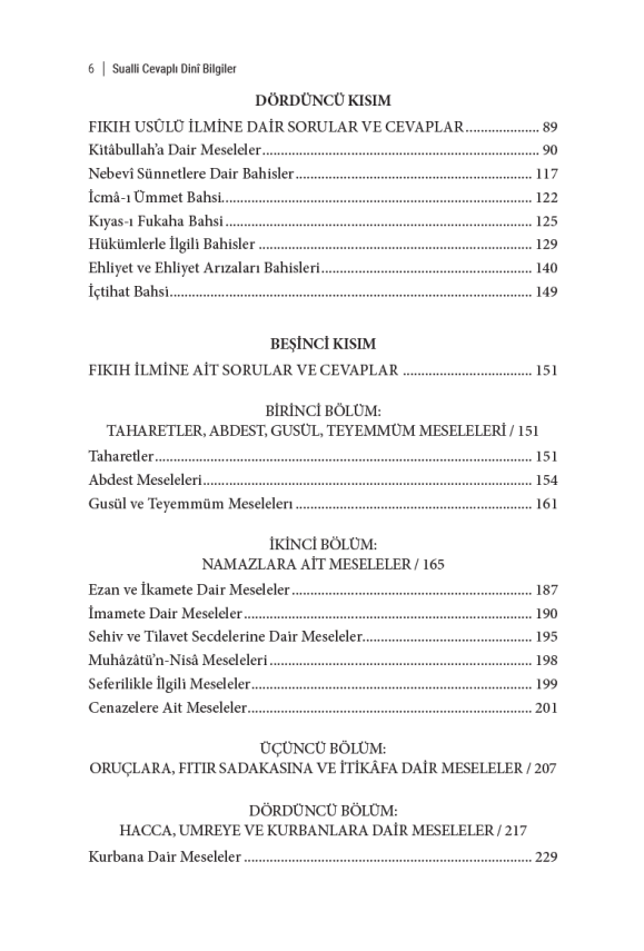 Sualli Cevapli Dini Bilgiler - 6