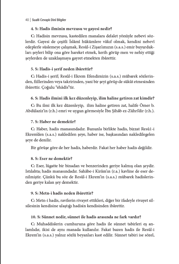 Sualli Cevapli Dini Bilgiler - 8